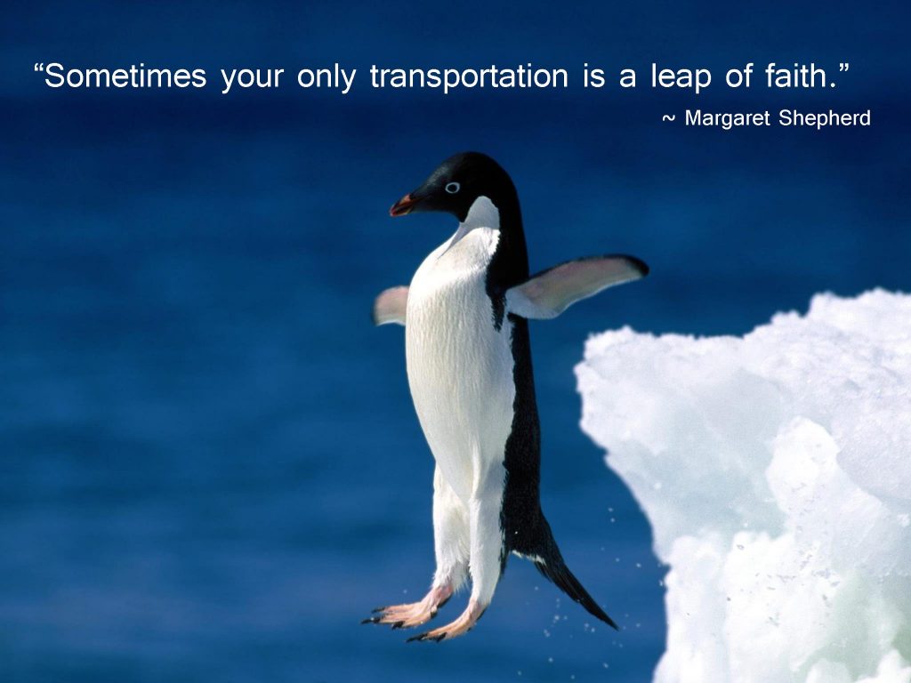 Manufacture Your Day By Taking A Leap Of Faith Training